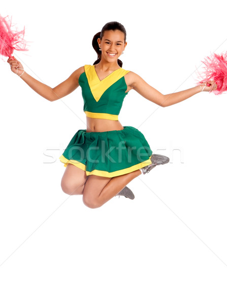 School Cheer Leader Jumping Stock photo © stuartmiles