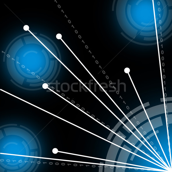 Verbinding links technische wisselwerking betekenis communicatie Stockfoto © stuartmiles