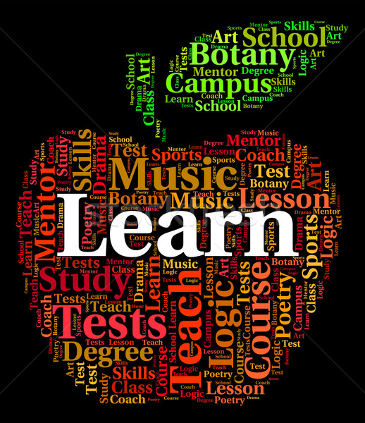 Learn Word Means Tutoring Text And Training Stock photo © stuartmiles