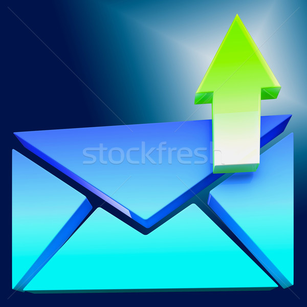 Envelope Symbol Shows Emailing Or Contacting Stock photo © stuartmiles