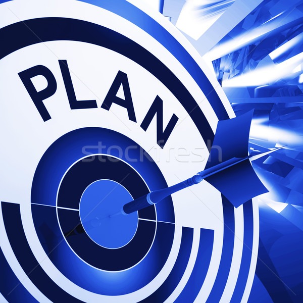 Plan Target Means Planning, Missions And Goals Stock photo © stuartmiles