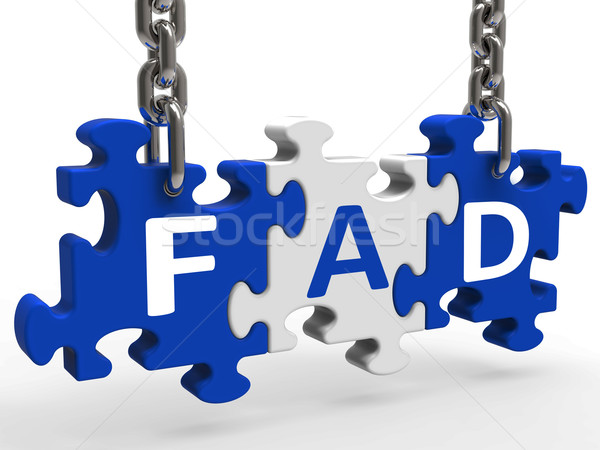 Fad Puzzle Shows Latest Thing Or Craze Stock photo © stuartmiles