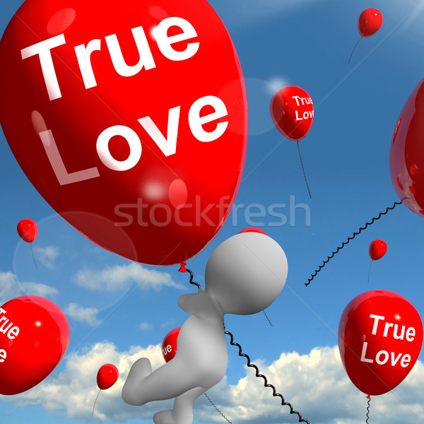 True Love Balloons Represents Couples and Lovers Stock photo © stuartmiles