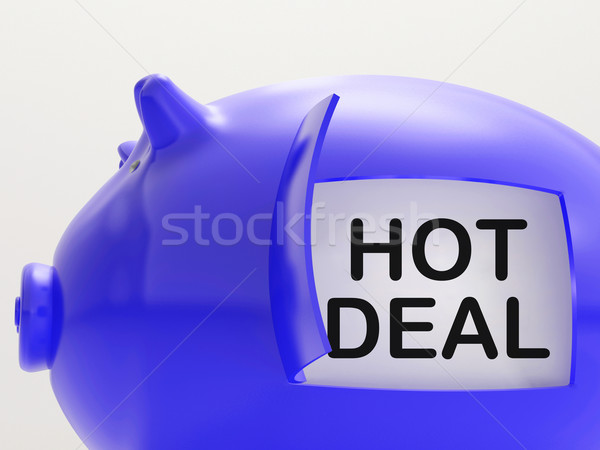 Hot Deal Piggy Bank Means Best Price And Quality Stock photo © stuartmiles