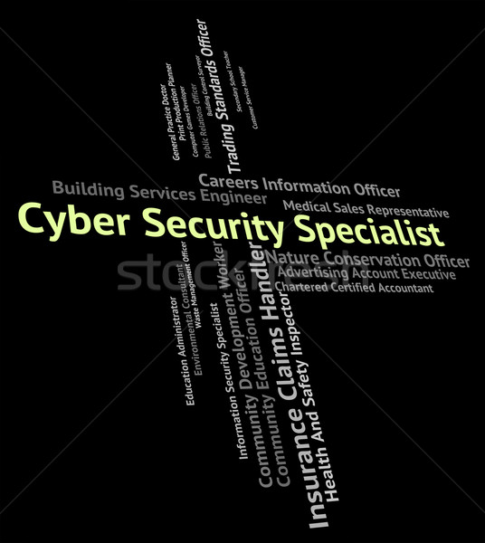 Cyber Security Specialist Shows World Wide Web And Authority Stock photo © stuartmiles