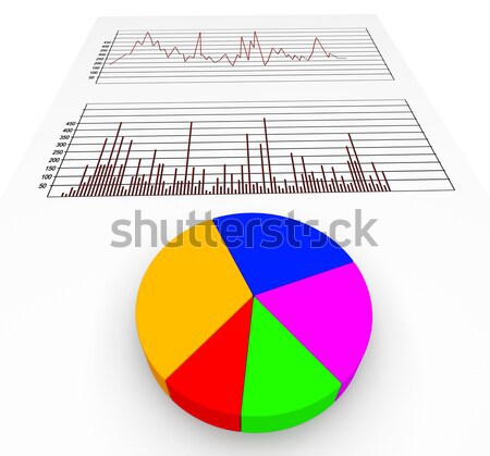 Grafik Bericht Daten Corporate Vorhersage Stock foto © stuartmiles