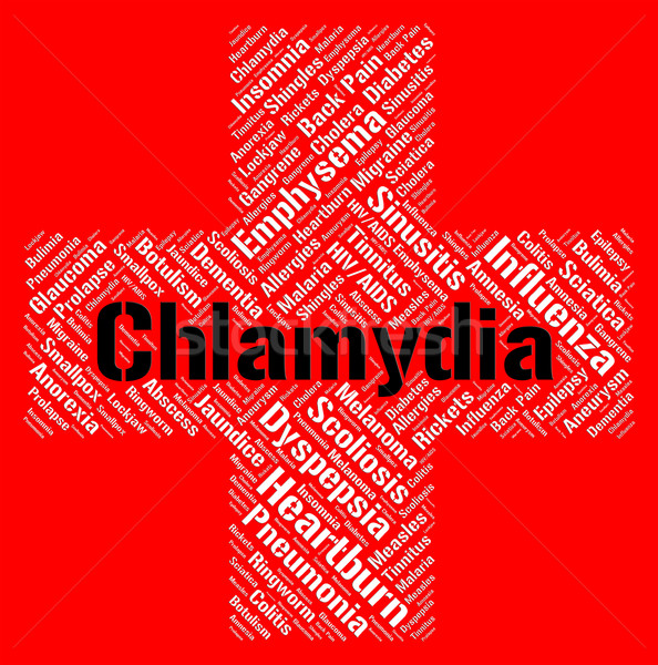 Chlamydia Word Represents Sexually Transmitted Disease And Std Stock photo © stuartmiles