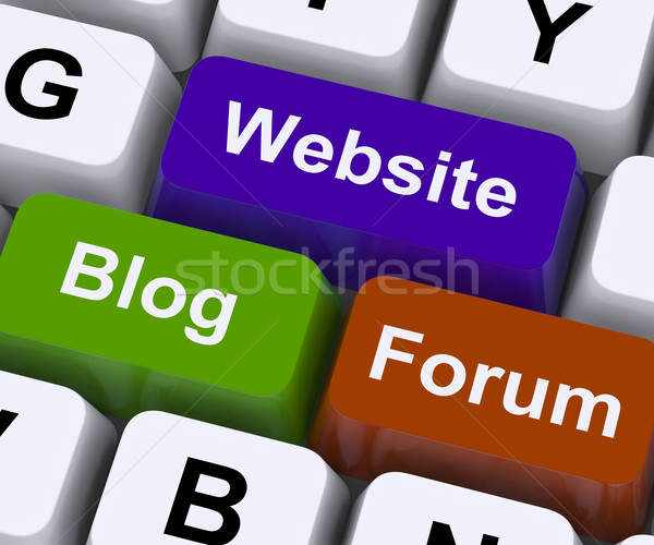 Site blog forum touches montrent internet [[stock_photo]] © stuartmiles