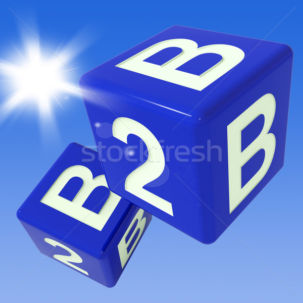 B2B Dice Flying Shows Marketing  Stock photo © stuartmiles