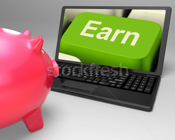 Earn Key Shows Web Income Profit And Revenue Stock photo © stuartmiles