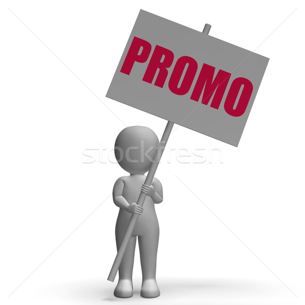 Promo Protest Banner Shows One-Time Promotions And Discounts Stock photo © stuartmiles