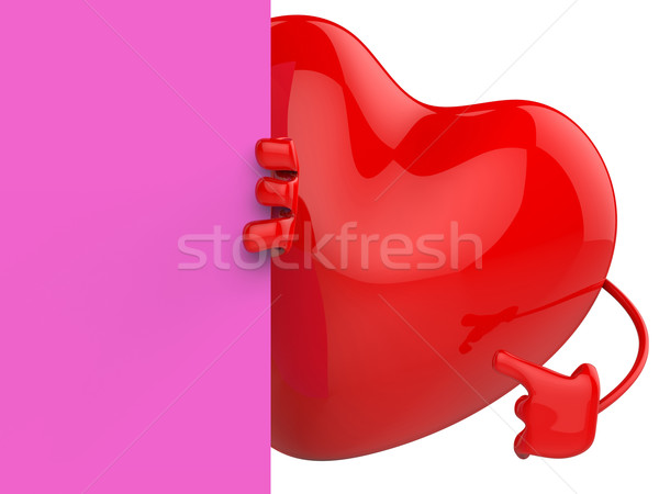 Corazón detrás papel escrito propuesta apasionado Foto stock © stuartmiles