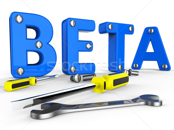 Beta Software Represents Trial Develop And Application Stock photo © stuartmiles