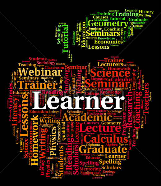 Learner Word Shows Study Studying And Education Stock photo © stuartmiles