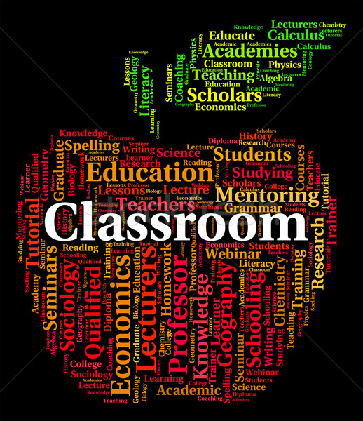 Classroom Word Means Schools School And Text Stock photo © stuartmiles