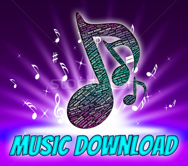 Musik download Sound Anwendung Länge Web Stock foto © stuartmiles