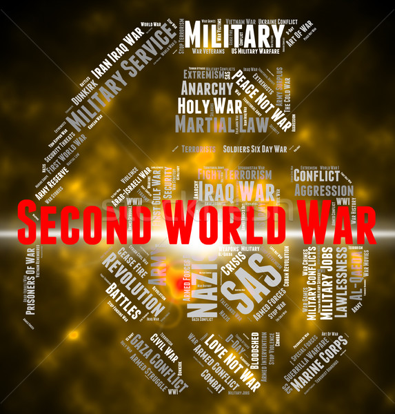 Stock photo: Second World War Shows Allies Text And Bloodshed