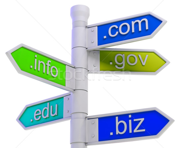 URL Signpost Shows WWW. Addresses Stock photo © stuartmiles