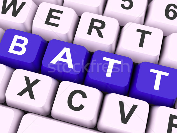 Batt Keys Shows Battery Or Batteries Charge Stock photo © stuartmiles