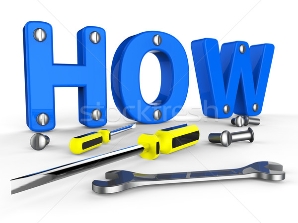 How Word Shows Solution Inform And Advisor Stock photo © stuartmiles