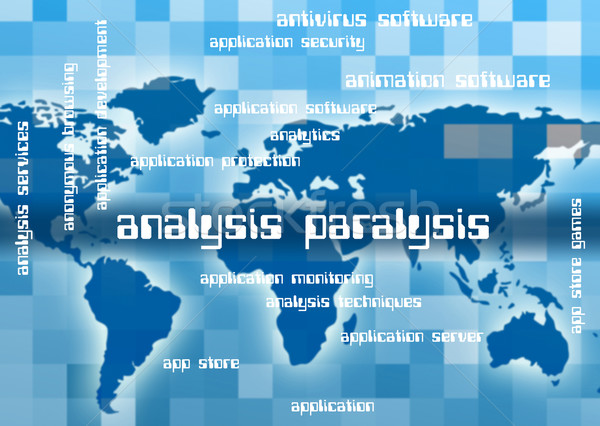 Analysis Paralysis Represents Analyze Investigate And Research Stock photo © stuartmiles