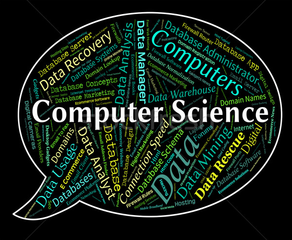 Computer Science Represents Information Technology And Chemist Stock photo © stuartmiles
