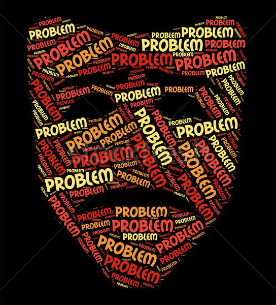 Problem Word Means Mishap Plight And Problems Stock photo © stuartmiles