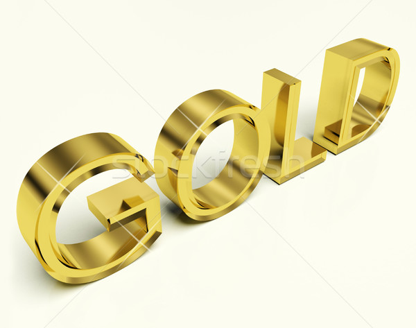 Gold Briefe Symbol Reichtum Erfolg Geld Stock foto © stuartmiles