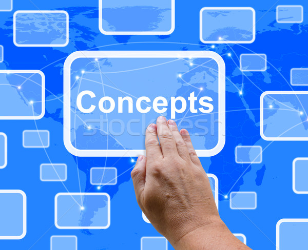 Concepts bouton idées pense créativité [[stock_photo]] © stuartmiles