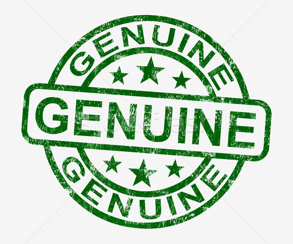 Genuine Stamp Showing Real Certified Product Stock photo © stuartmiles