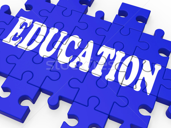 Education Puzzle Showing University Studies Stock photo © stuartmiles