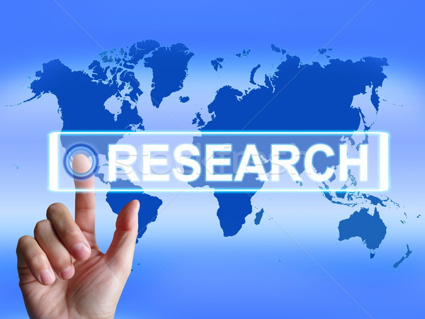Research Map Represents Internet Researcher or Experimental Anal Stock photo © stuartmiles
