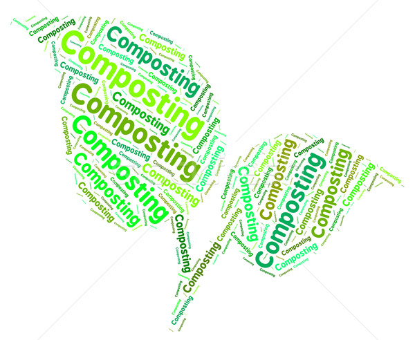 Composting Word Shows Flower Garden And Composted Stock photo © stuartmiles