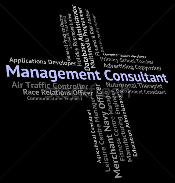 Management Consultant Indicates Position Executive And Managing Stock photo © stuartmiles