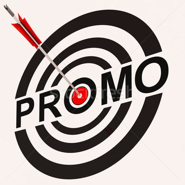 Promo Sign Shows Promotion Discount Offer Ad Stock photo © stuartmiles