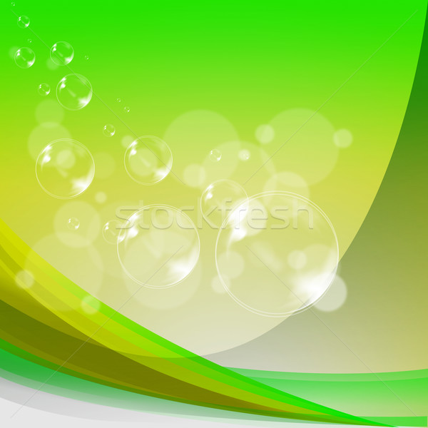 Bubbles Background Shows Translucent Spheres Or Shiny Air Balls Stock photo © stuartmiles