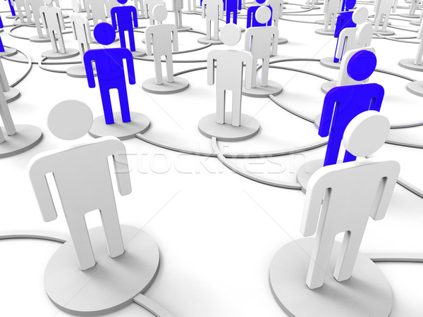 Menschen Netzwerk zusammengehörigkeit Debatte zusammen Stock foto © stuartmiles