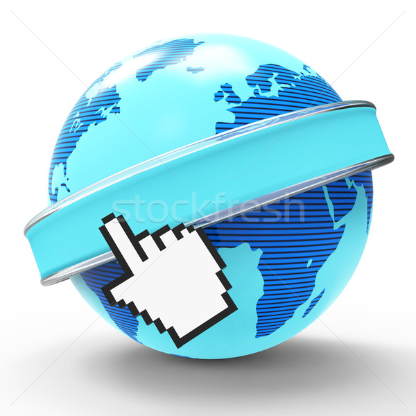 Global Internet Indicates World Wide Web And Copy-Space Stock photo © stuartmiles