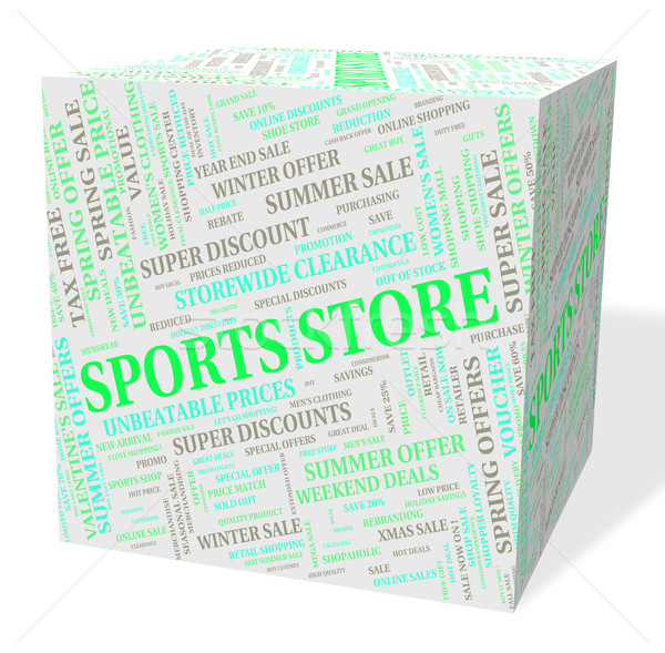 Sports Store Represents Physical Recreation And Commercial Stock photo © stuartmiles