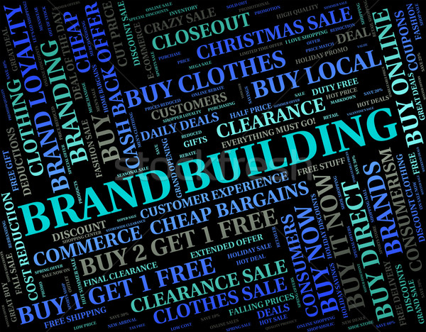 Brand Building Indicates Company Identity And Branded Stock photo © stuartmiles