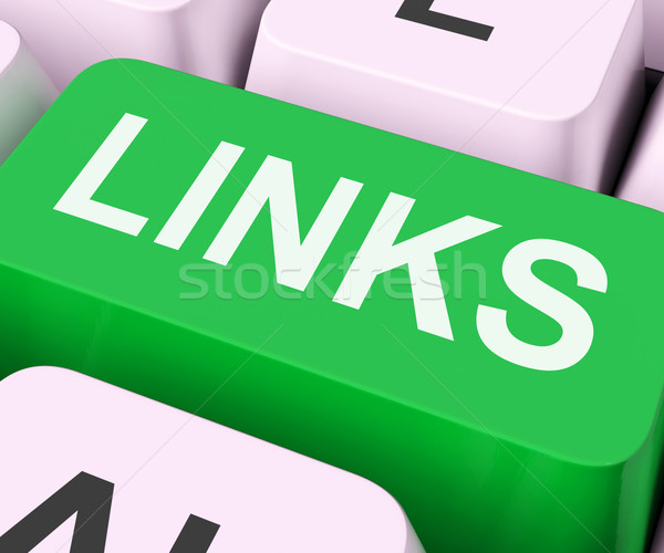 Links Key Shows Backinks Linking And Seo Stock photo © stuartmiles