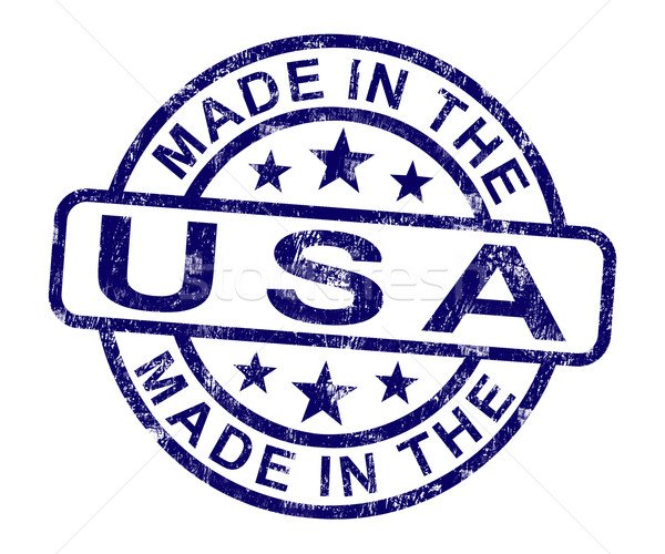 Stock foto: USA · Stempel · Produkt · produzieren · america