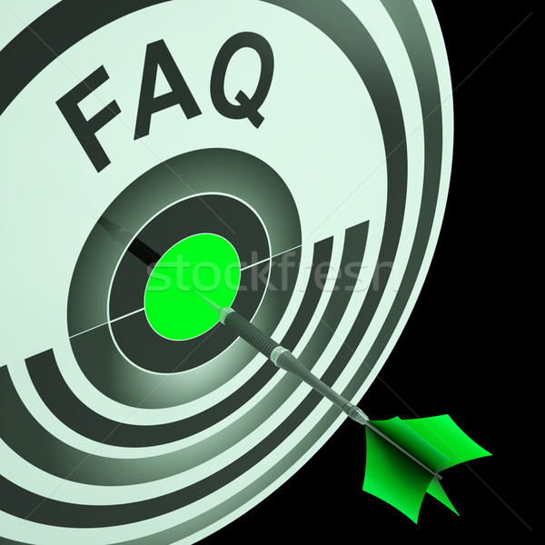 FAQ Shows Frequently Asked Questions Stock photo © stuartmiles