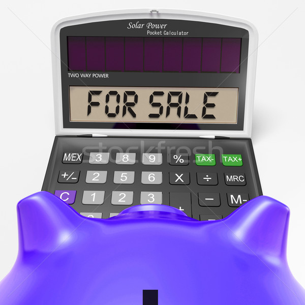 For Sale Calculator Shows Selling Or Listing Stock photo © stuartmiles