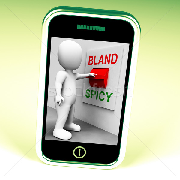 Bland Spicy Switch Shows Plain Hot Cooking Flavours Stock photo © stuartmiles