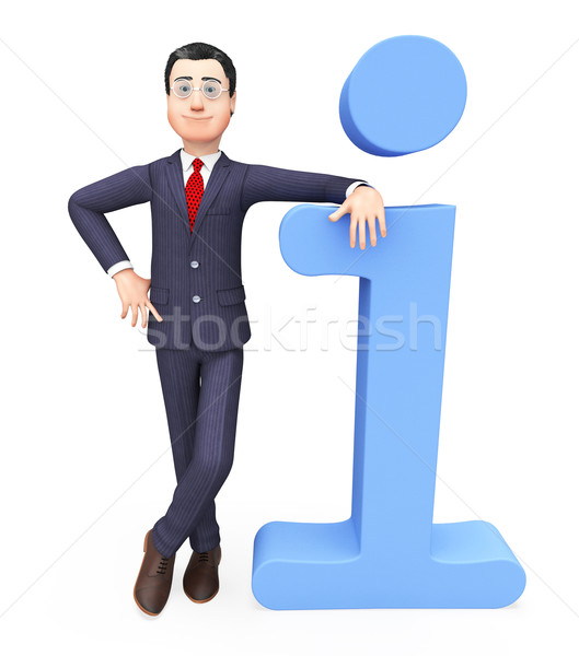 Businessman With Information Means Innovations Conception And Idea Stock photo © stuartmiles