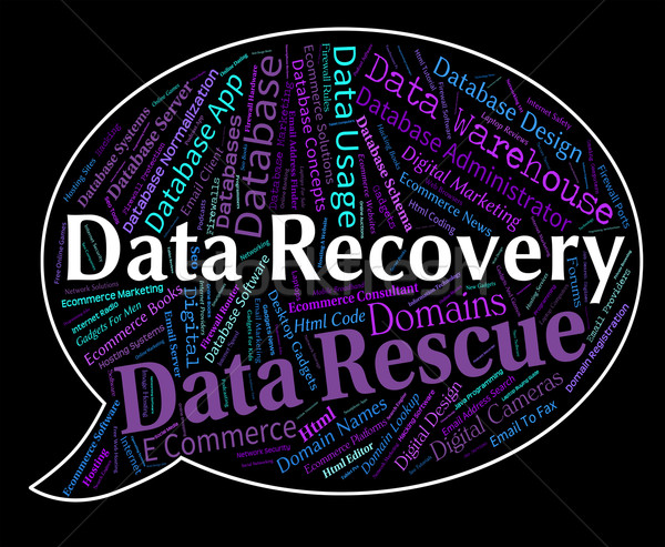 Data Recovery Indicates Getting Back And Bytes Stock photo © stuartmiles