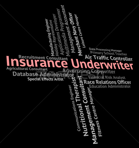 Insurance Underwriter Means Employment Policy And Jobs Stock photo © stuartmiles