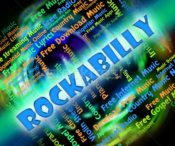 Rockabilly muziek geluid track audio klassiek Stockfoto © stuartmiles