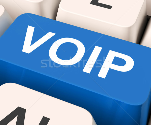 Voipの キー 音声 インターネット プロトコル ストックフォト © stuartmiles